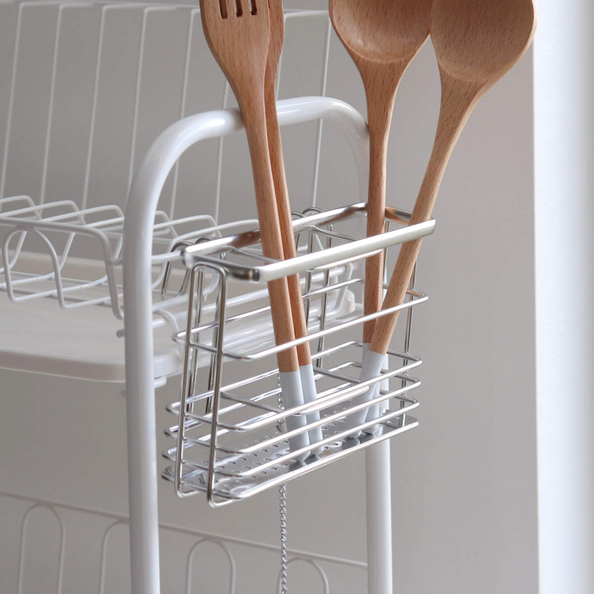 ステンレス 銀メッキ カトラリーセット 木製収納ケース付き パール金属 カトラリーポケット ビューノ ステンレス製水切りポケット