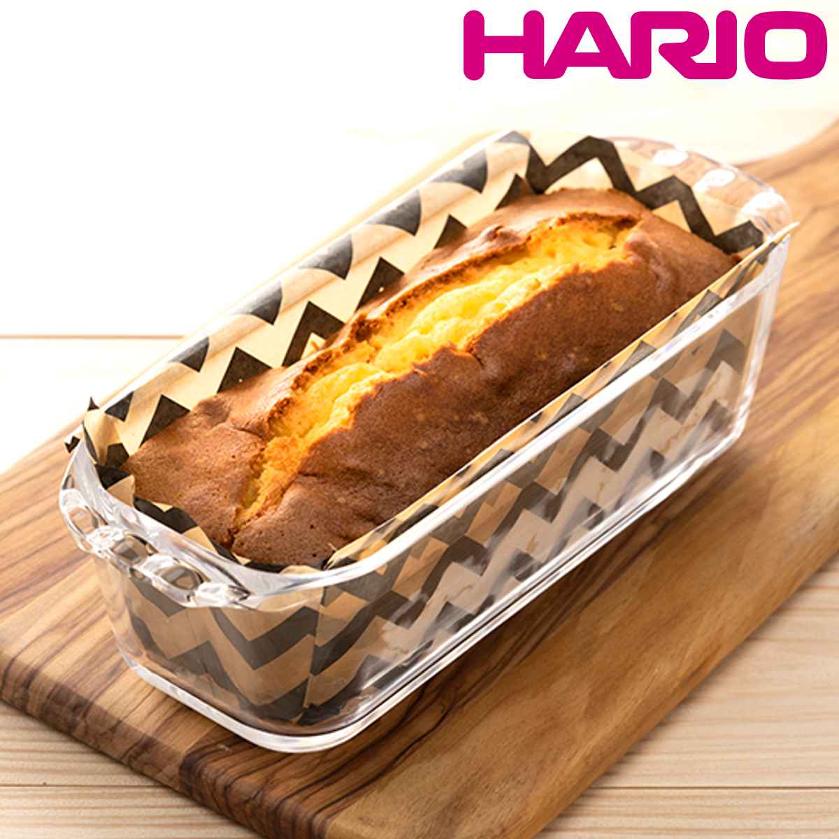 HARIO（ハリオ） パウンドケーキ型 24cm 耐熱ガラス （ HARIO 食洗機