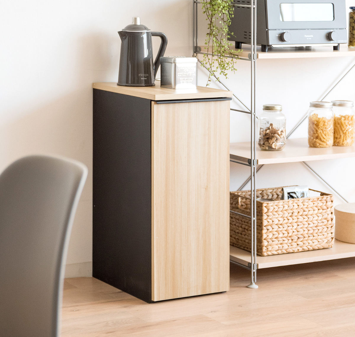 宮武製作所 ゴミ箱 木製 45L 引出し式 ドロワーダストボックス