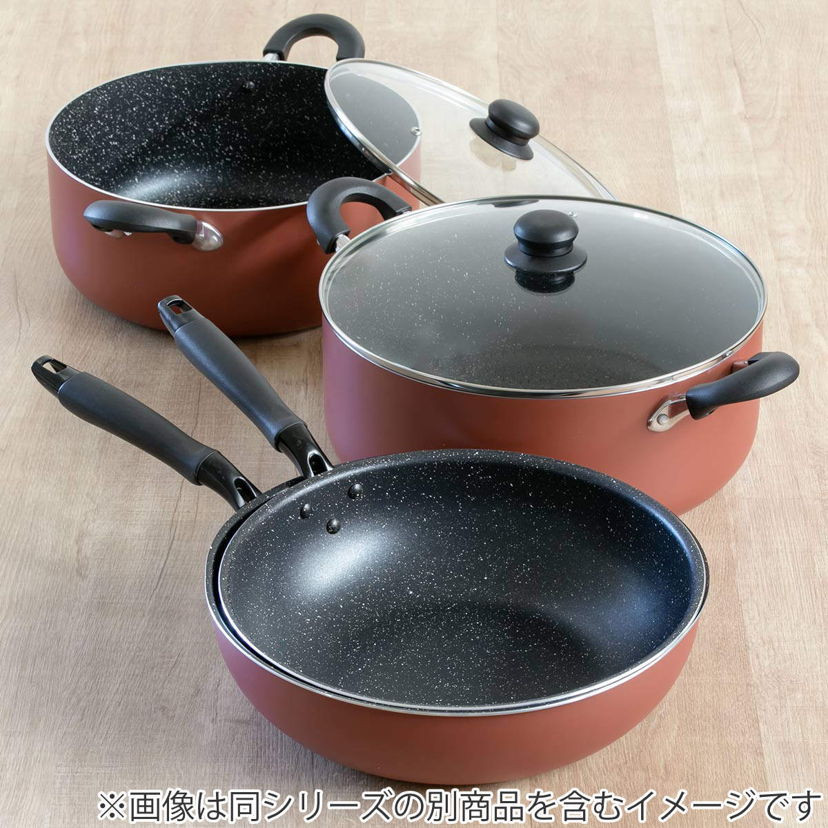 いため鍋 30cm IH対応 マーブル 大きないため鍋 （ ガス火対応