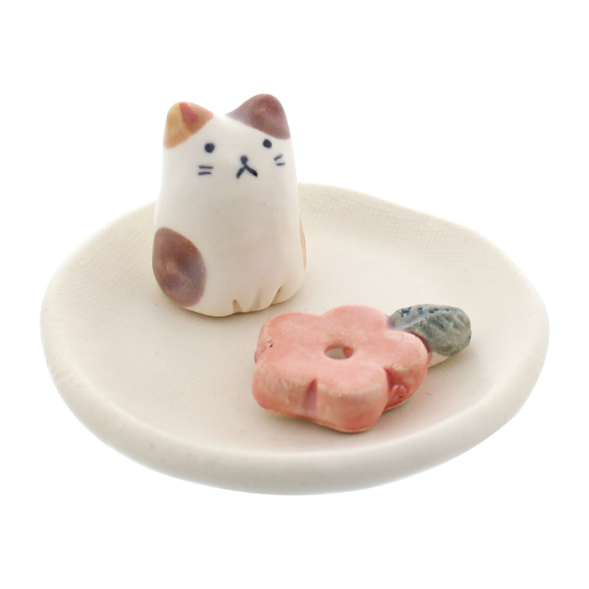 ペット仏具 小花猫 香皿&香立 線香立て 愛犬...の詳細画像2