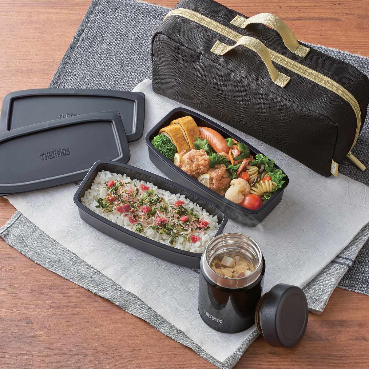 THERMOS（サーモス） 保温弁当箱 弁当箱 真空断熱スープランチセット