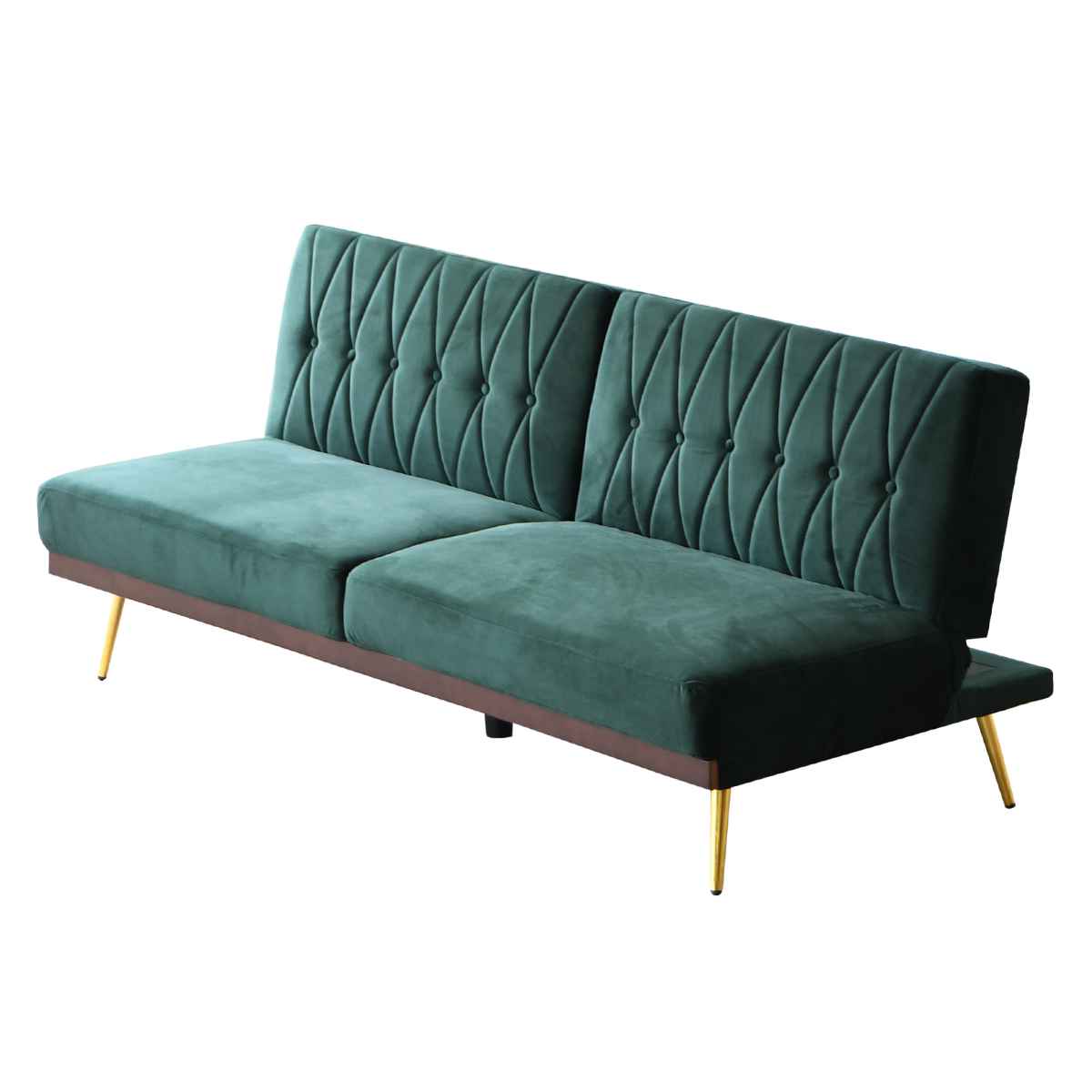 ソファベッド コンパクト リクライニング左右独立 高級感 ベロア 幅