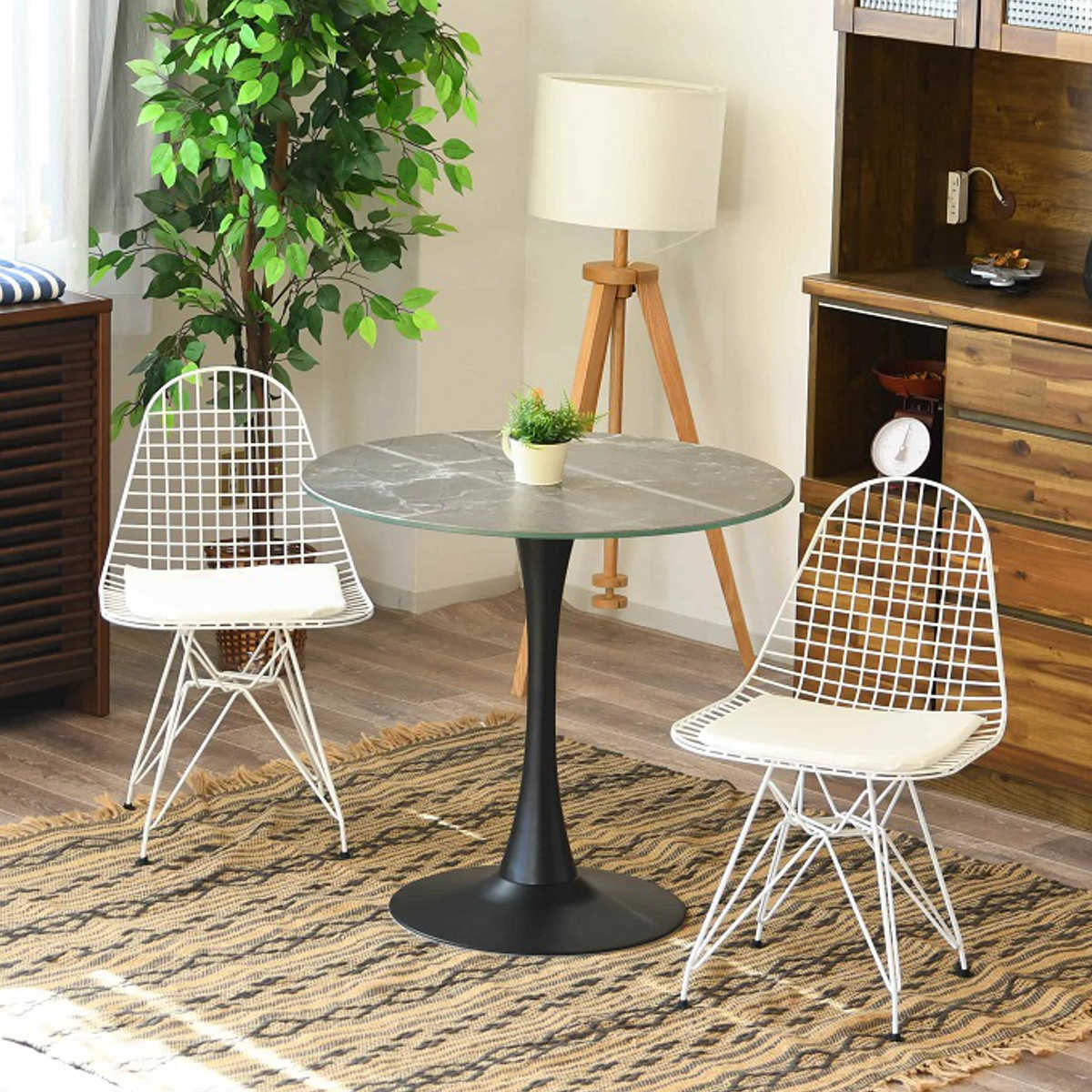 ダイニングテーブル 幅80cm カフェテーブル （ 丸 テーブル 円形