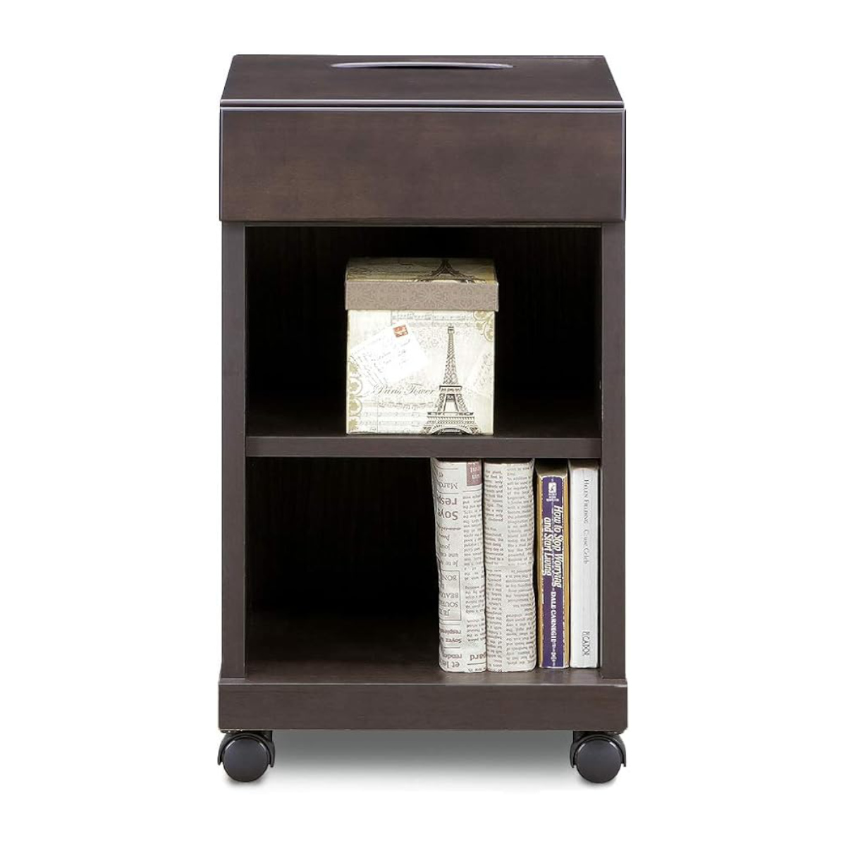 ナイトテーブル 高さ60cm キャスター付 シュシュツー （ サイド