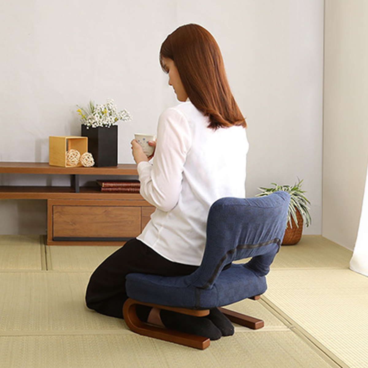 東谷 正座椅子 3段階リクライニング 葵 （ 正座 椅子 あぐら あぐら