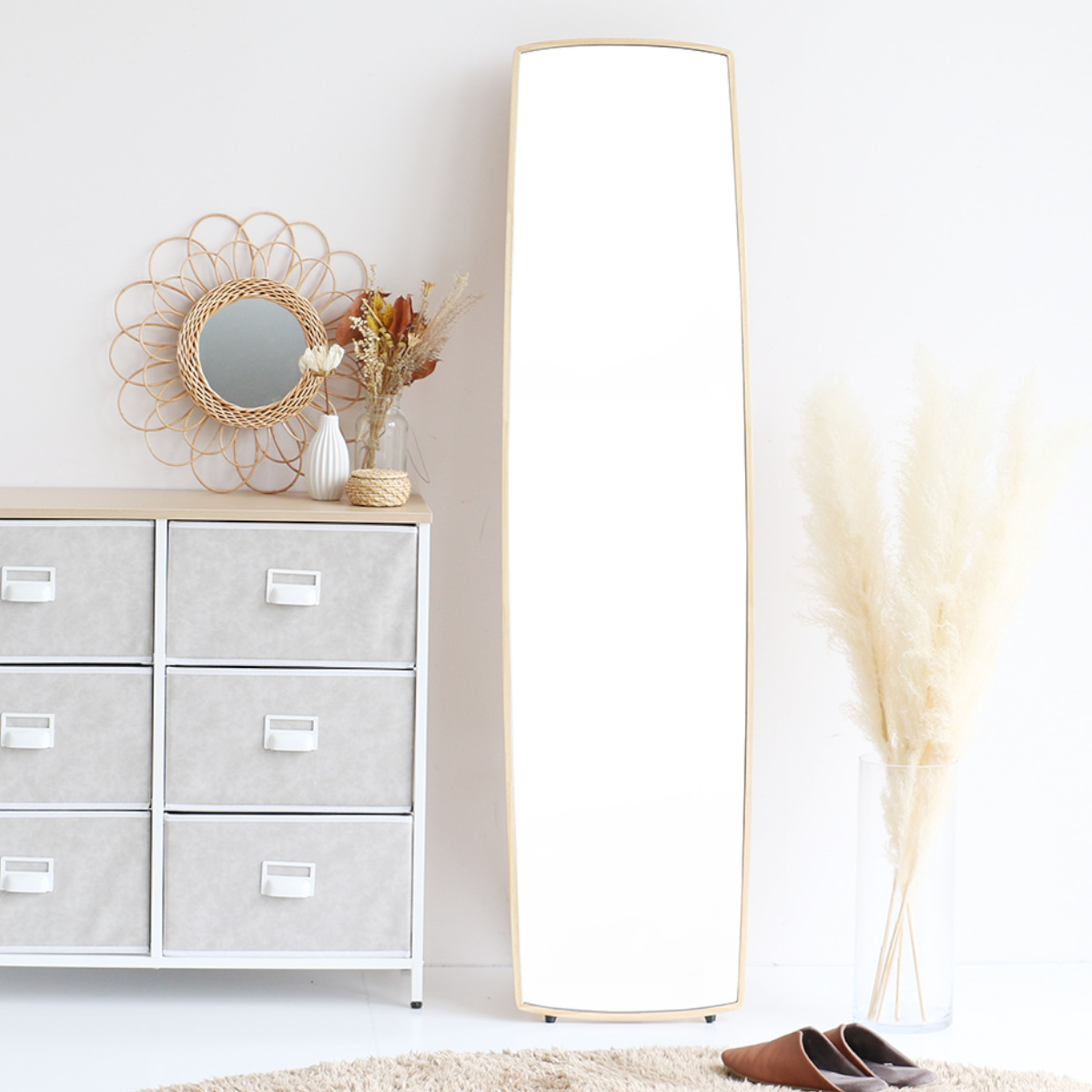 スタンドミラー 全身 38×150cm Style Mirror ank （ ミラー 鏡 姿見