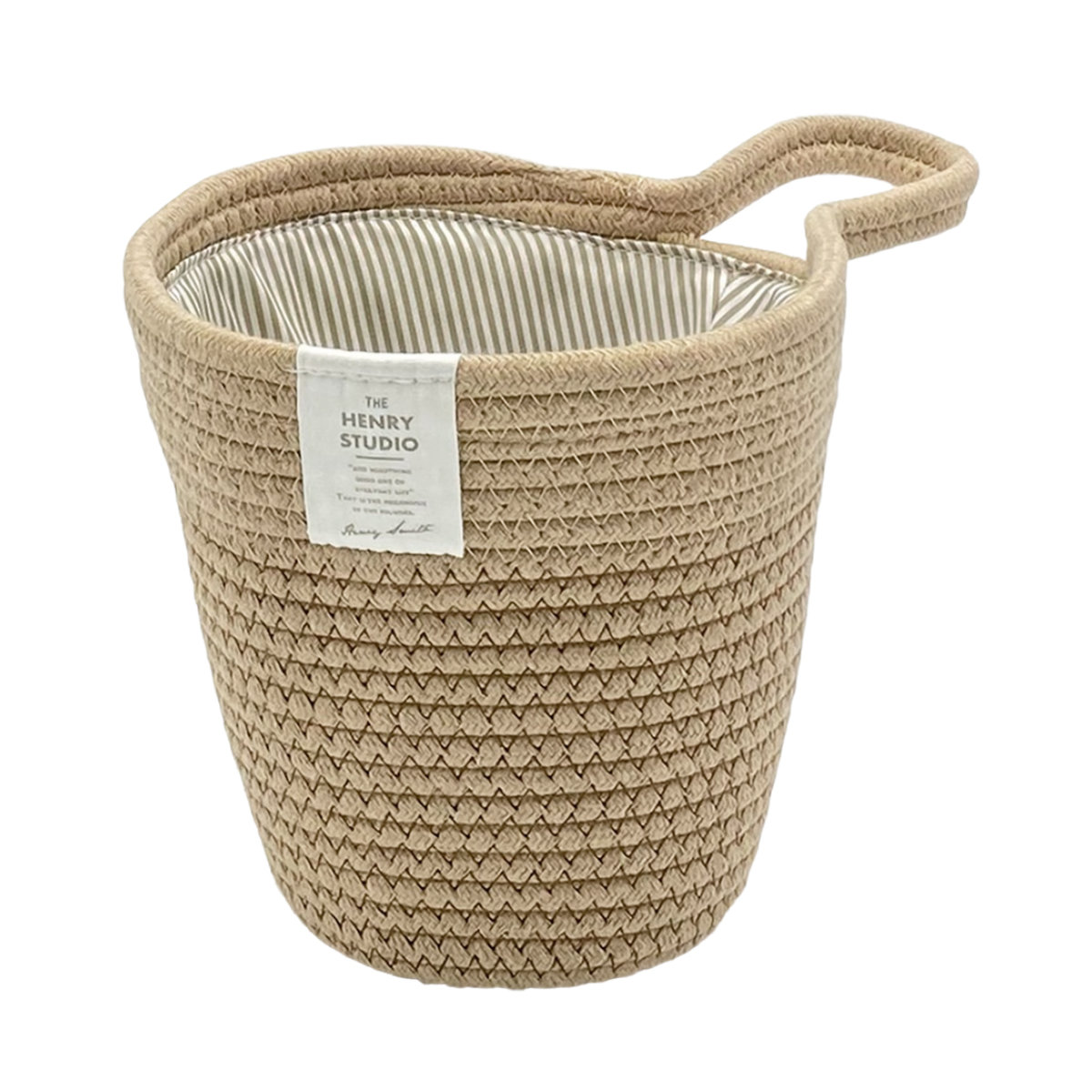 バスケット HENRY STUDIO 壁掛けバスケット かご （ カゴ 収納 ロープ