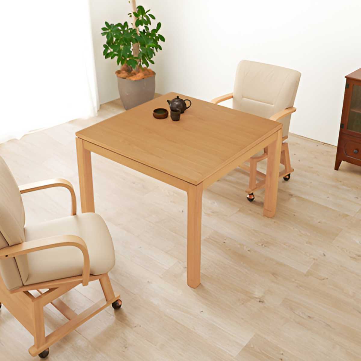 HAGiHARA（萩原） こたつ テーブル ハイタイプ おしゃれ 正方形 高さ