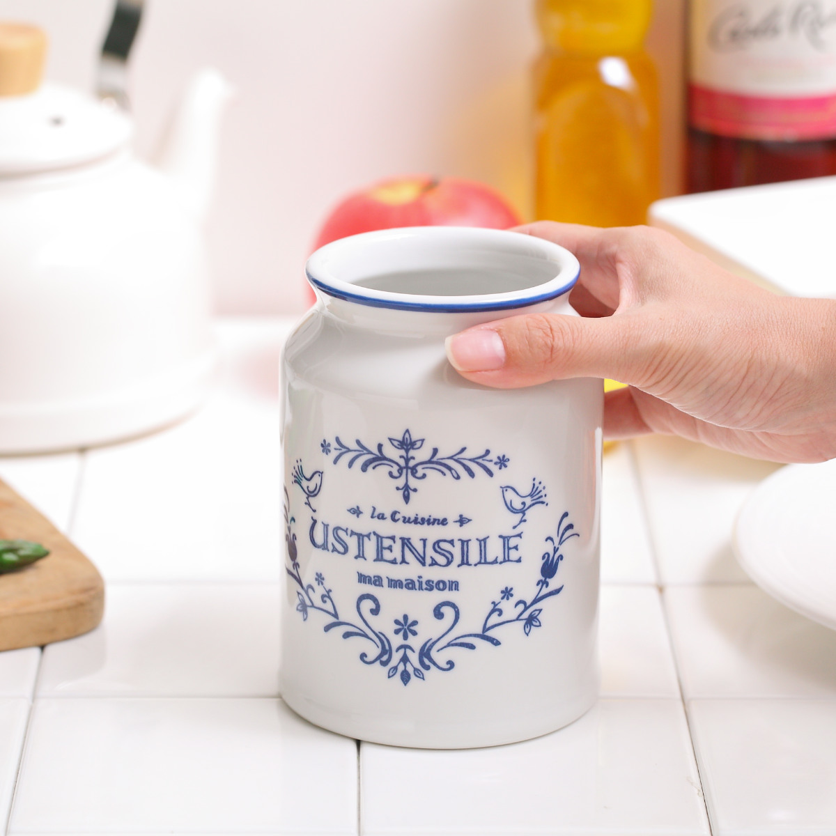 キッチンツールスタンド キュジーヌ （ 陶器 日本製 箸立て カトラリー