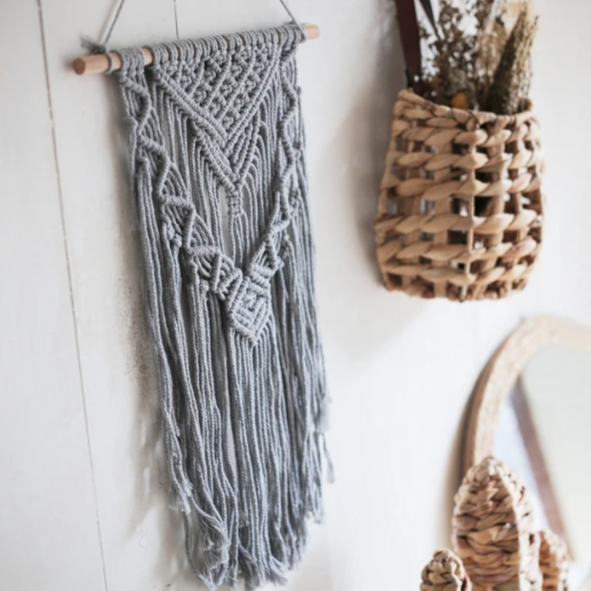 HABITER（アビテ） マクラメ タペストリー Aタイプ 壁掛け （ マクラメ