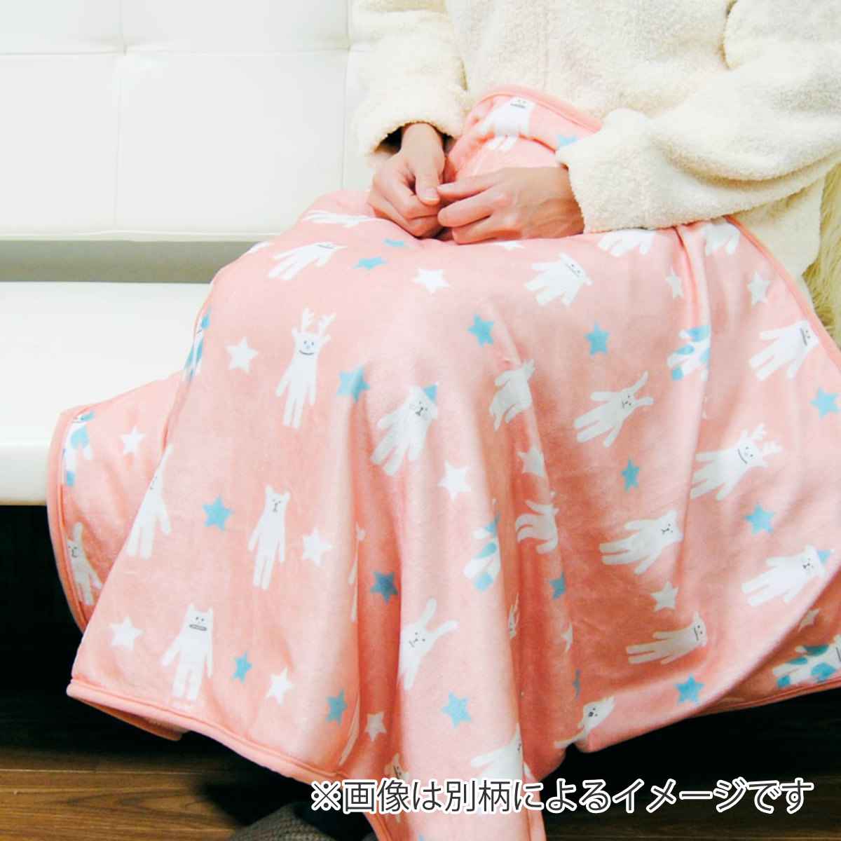 ブランケット 動物 きょうりゅう 70x100cm フランネル 裏ボア （ 毛布