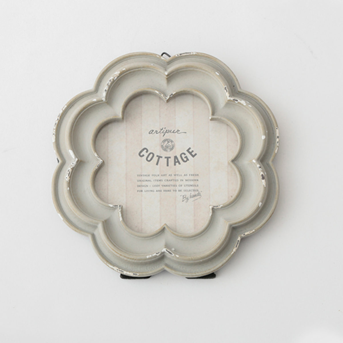 フォトフレーム フラワーフォトフレーム 卓上 直径14.5cm （ フォト