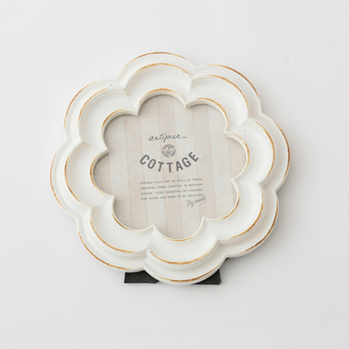 フォトフレーム フラワーフォトフレーム 卓上 直径14.5cm （ フォト