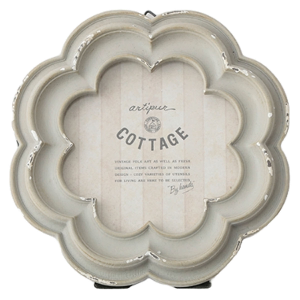 WAKO 花柄メタルフォトフレーム フォトフレーム フラワーフォトフレーム 卓上 直径14.5cm （ フォト