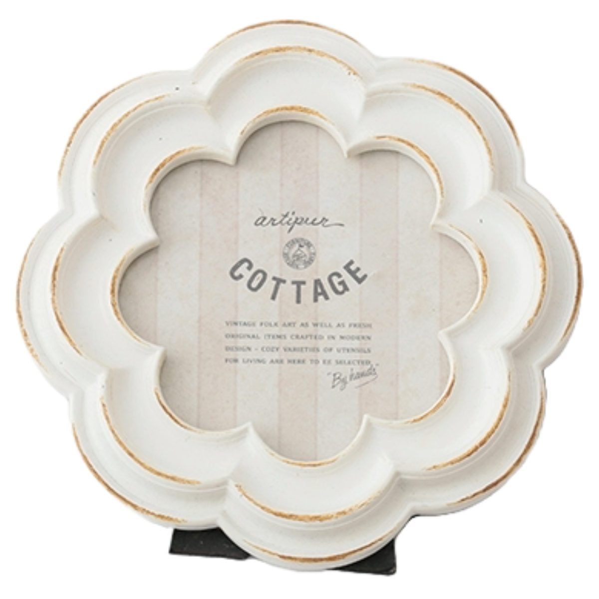 フォトフレーム フラワーフォトフレーム 卓上 直径14.5cm （ フォト