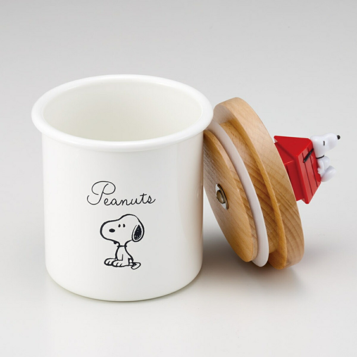 スケーター 保存容器 750ml マスコット付キャニスター スヌーピー