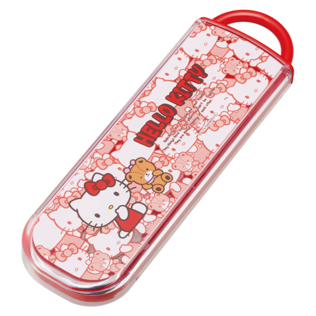 キティ　カトラリーセット（お箸、フォーク、ナイフ）　ハローキティ　レトロ サンリオ SANRIO ハローキティ キティちゃん レリーフ付きランチトリオ