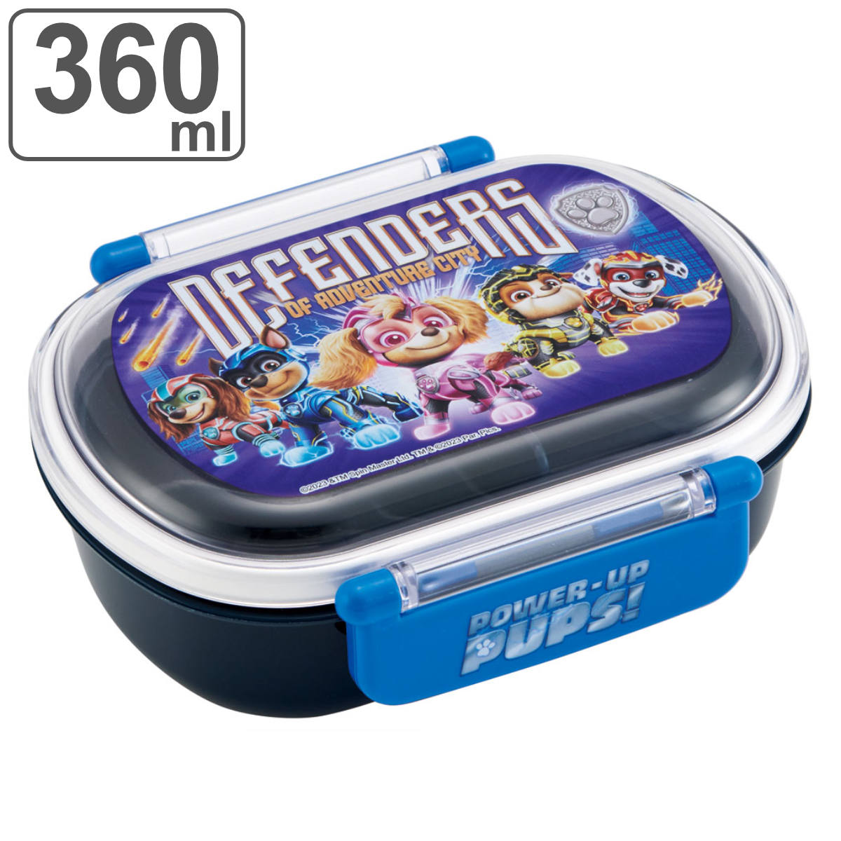スケーター お弁当箱 抗菌ふわっとタイトランチ 1段360ml パウパト