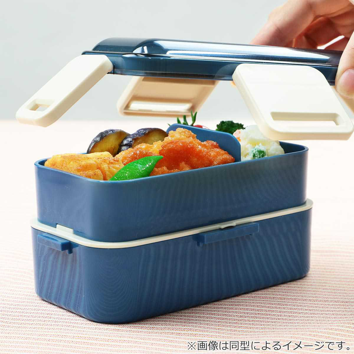 スケーター お弁当箱 抗菌2段ふわっと弁当箱 2段 600ml KUフラワー