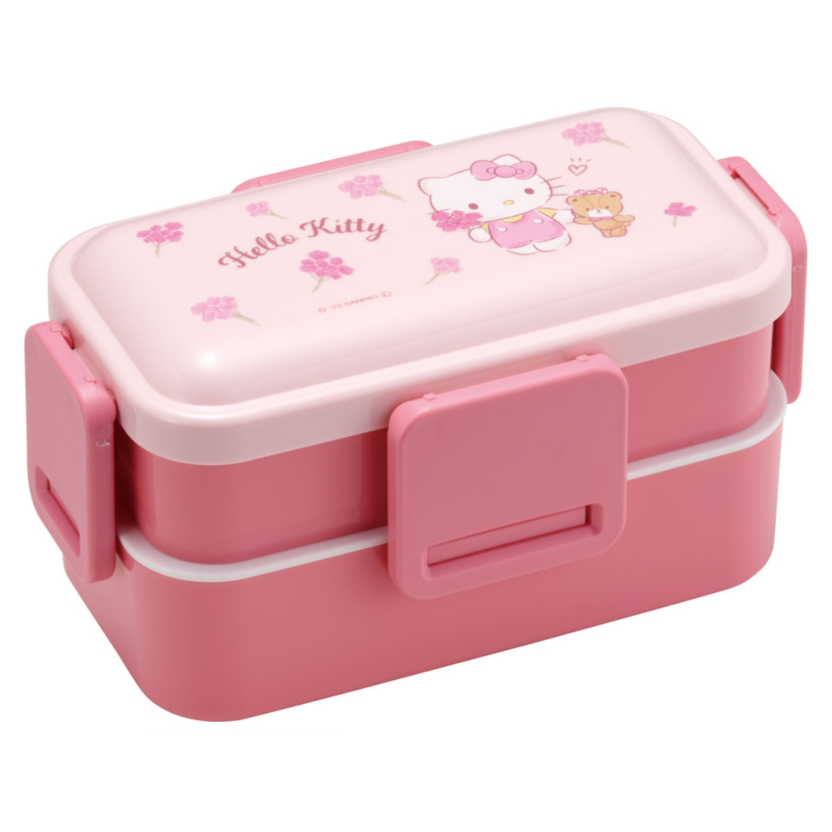 スケーター お弁当箱 抗菌2段ふわっと弁当箱 2段 600ml KTフラワー