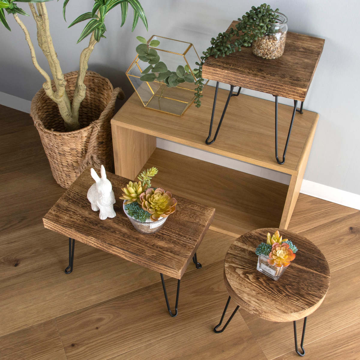 HABITER（アビテ） 花台 プランタースタンド ピエニ ラウンドスタンド