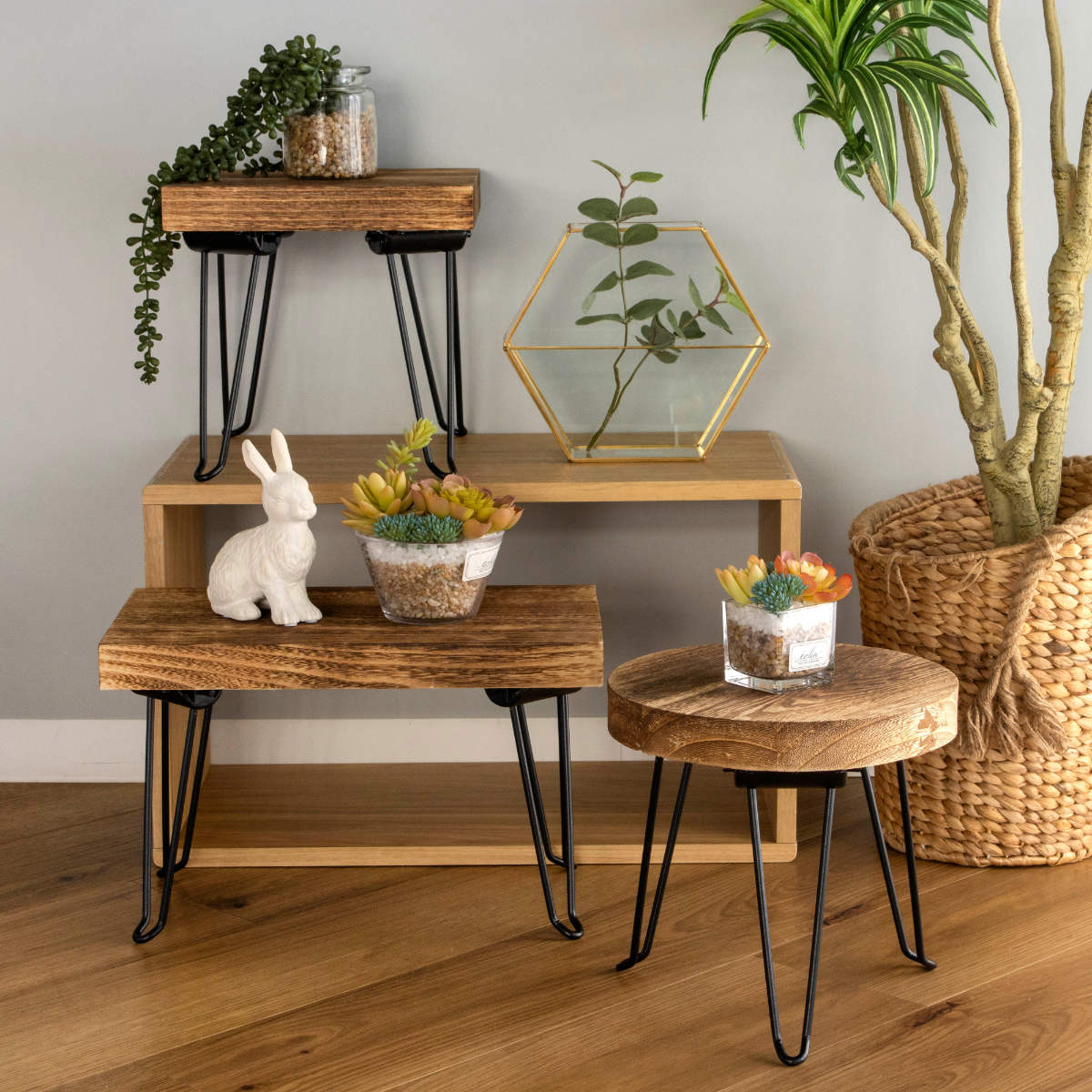 HABITER（アビテ） 花台 プランタースタンド ピエニ スクエアスタンド