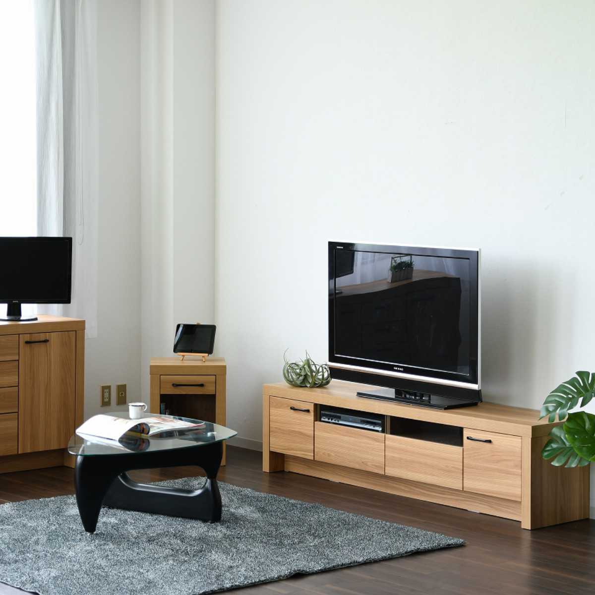 h*5様 180cmテレビボード テレビ台 シンプル オーク ナチュラル ロータ テレビ台 約幅180cm ローボード オーク柄 ナチュラルデザイン （ TV台