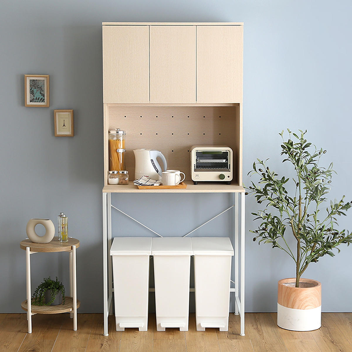 ホームテイスト（HOME taste） ごみ箱上ラック 幅81.5cm ワイドタイプ