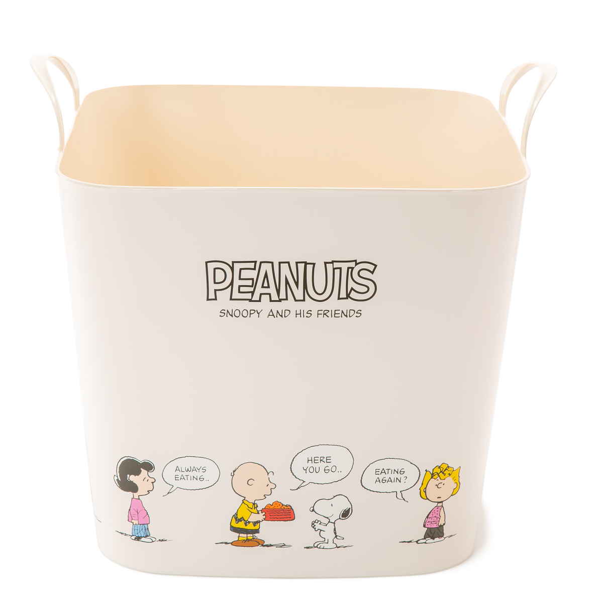 バスケット バケット M 25L PEANUTS スヌーピー かご 収納 おもちゃ （ baquet 収納ボックス 柔らかい 軽量 持ち手付き 収納ケース ランドリーバスケット ）｜colorfulbox｜05