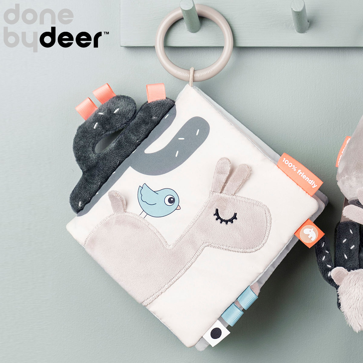 おもちゃ 布絵本 アクティビティブック ラリー サンド CE認定 （ えほん 知育玩具 子供 乳児 0歳 男の子 女の子 出産祝い 布えほん 知育 ）