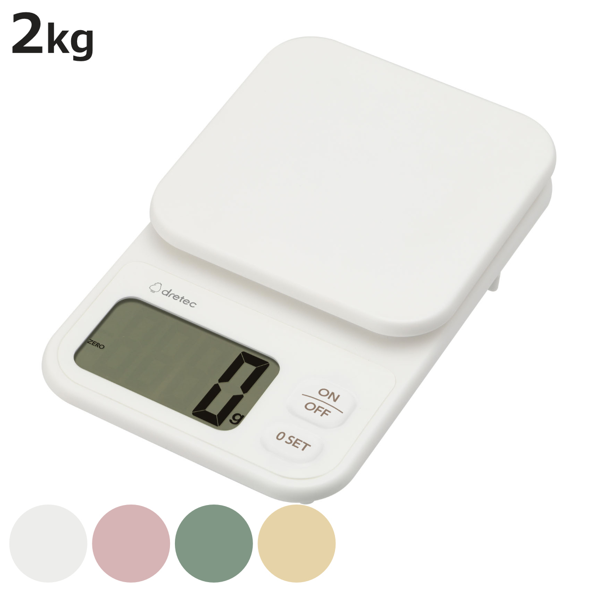 �f�W�^���X�P�[�� 2kg �G�N�� �v�ʊ� �h���e�b�N �i dretec �X�P�[�� �L�b�`���X�P�[�� �N�b�L���O�X�P�[�� �f�W�^�� �d�r�� �j