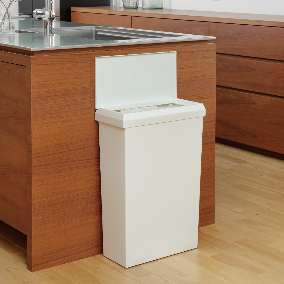 特典付き ゴミ箱 40L SOLOW ソロウ 袋の交換が楽なダストボックスワイド 同色2個セット （ ごみ箱 40リットル ふた付き ワイド 袋交換 簡単 分別 ）_20