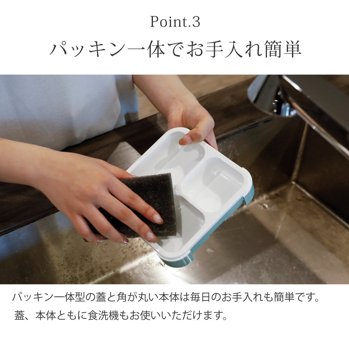 CB JAPAN（シービージャパン） 弁当箱 薄型弁当箱 抗菌フードマン500 1