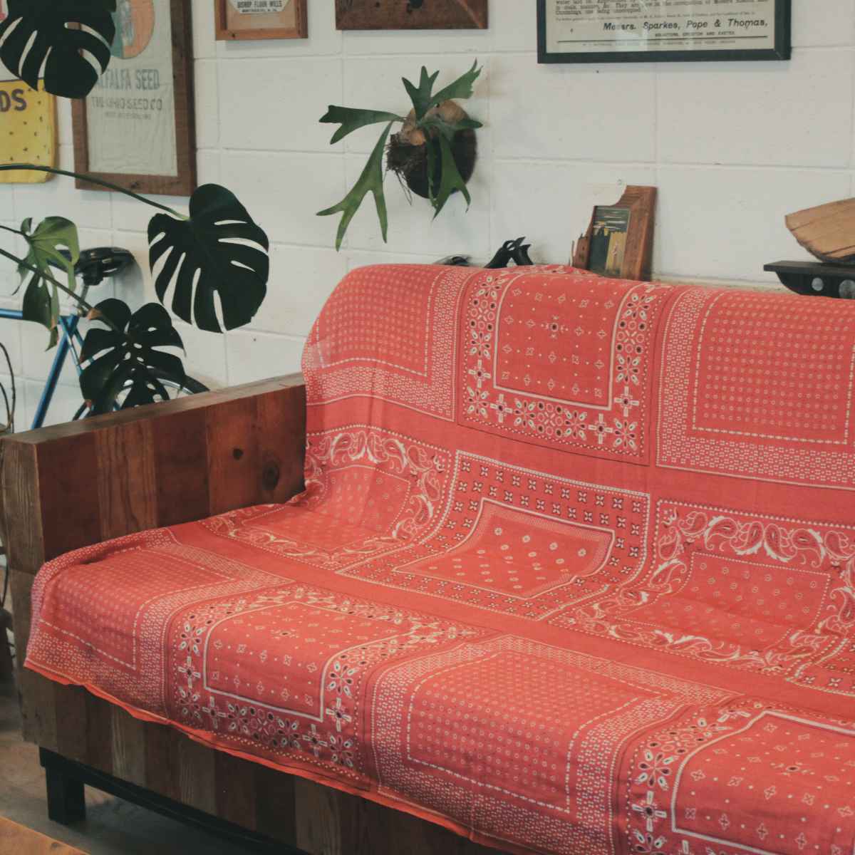 マルチカバー バンダナマルチカバー 150×225cm インドコットン