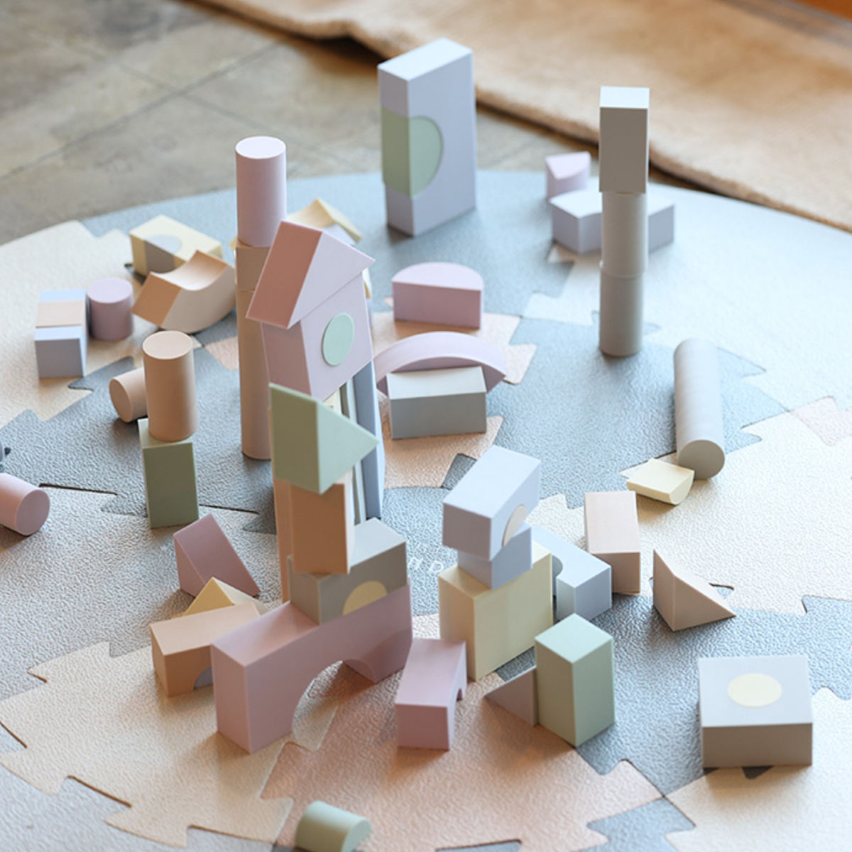 おもちゃ ベビー SOFT BLOCK S 3歳 積み木 柔らかい （ ソフト積み木 ソフトブロック やわらかい 知育玩具 ）