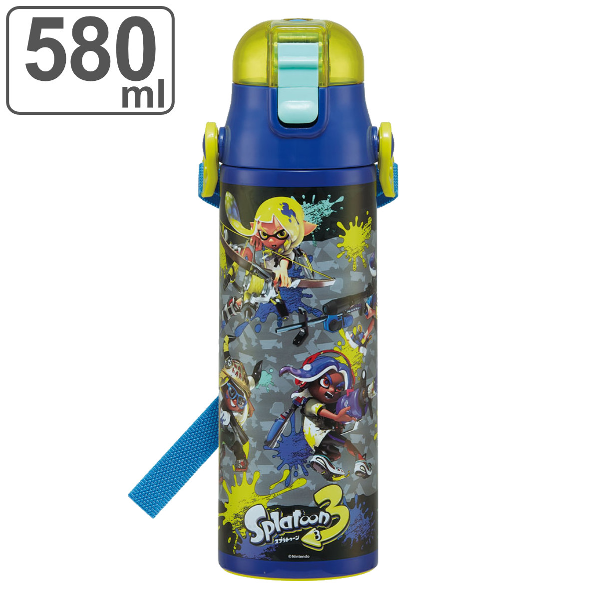 スケーター 水筒 580ml 超軽量ダイレクトボトル スプラトゥーン3