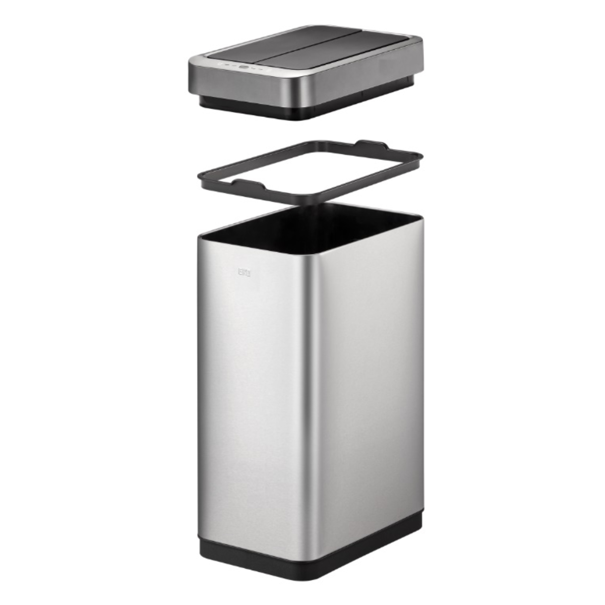EKO ゴミ箱 45L ファントムX センサービン ステンレス （ イ−ケーオー ごみ箱 45リットル 45 センサー 自動開閉 両開き 電池式 キッチン 一年保証付き ）_8