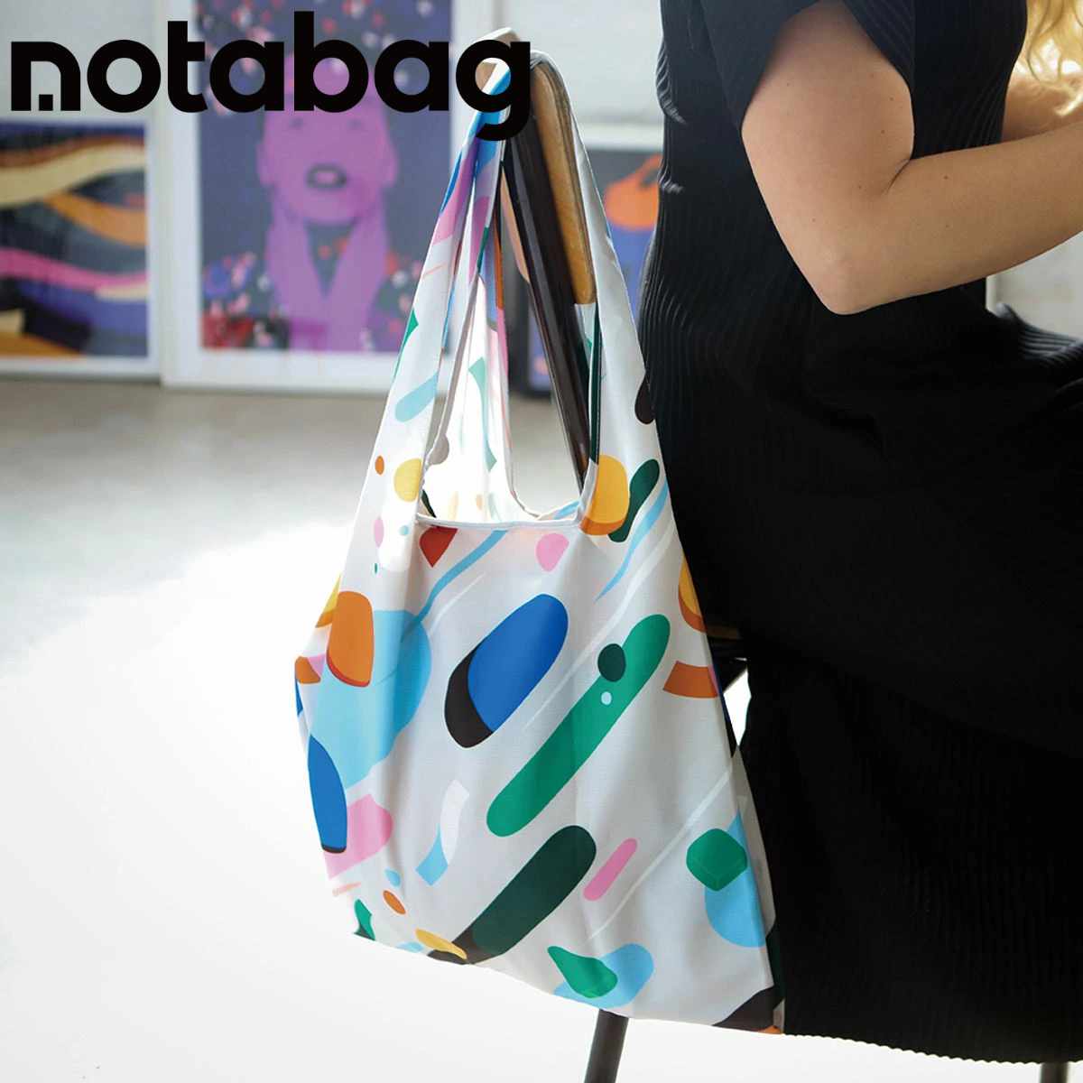 エコバッグ Notabag Tote Petra Eriksson Fruit Salad （ ノットアバッグ 折りたたみ マチ広 ブランド トート ）