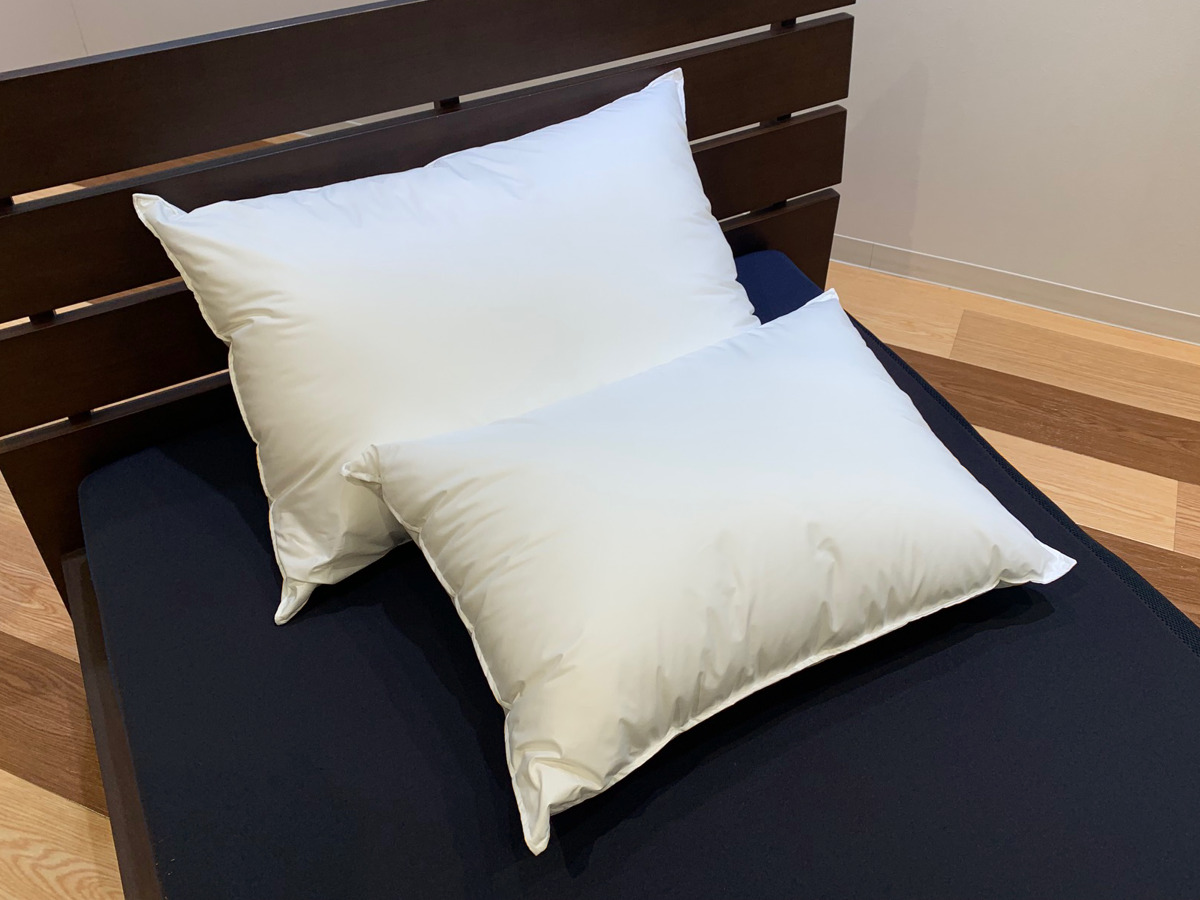 HIAMOE ダウン 枕 63x43cm 400g 羽毛まくら 43×63cm ホワイトダウン85％ 二層構造 手洗いOK 日本製