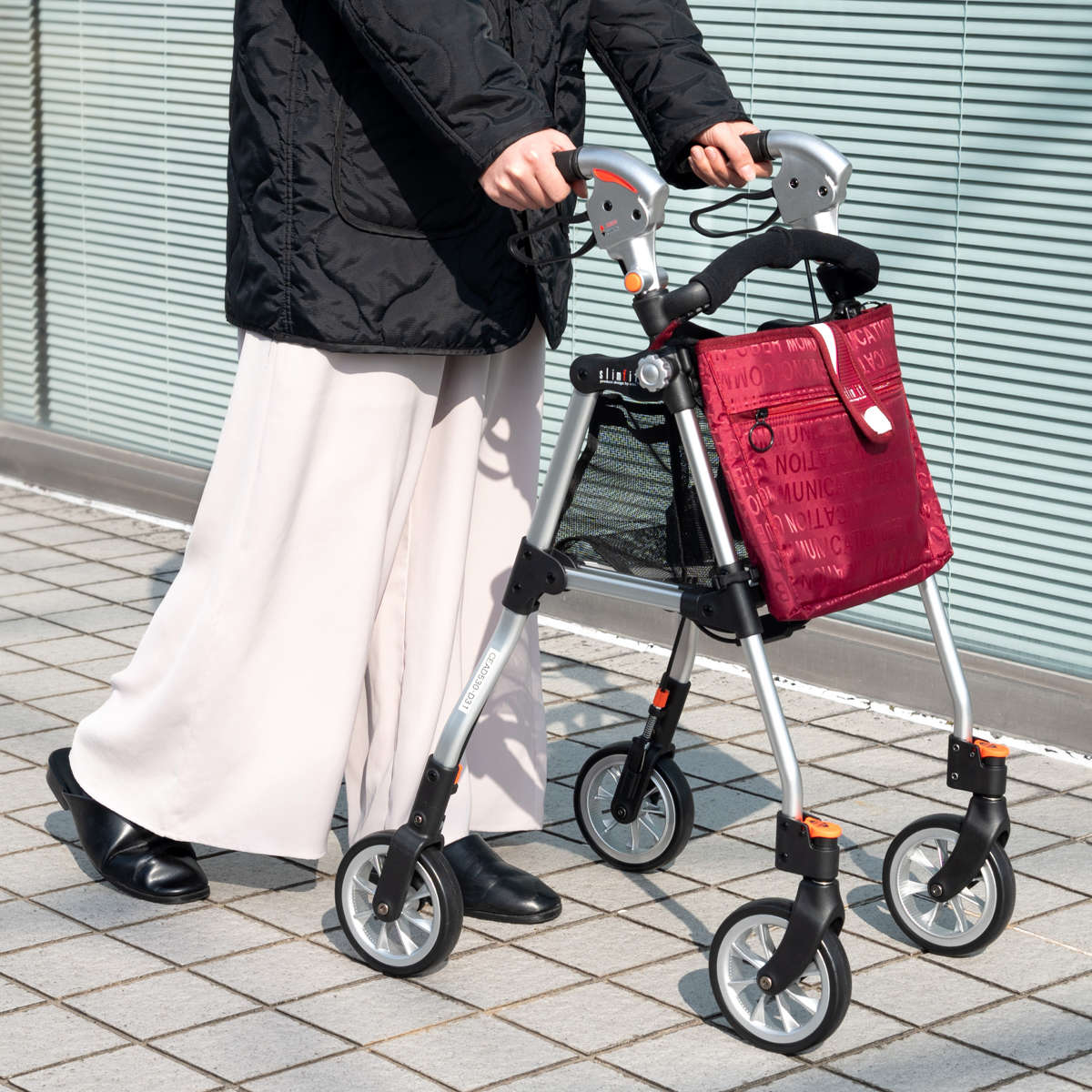 歩行器（介護）（色：レッド系）｜介護用品｜ダイエット、健康