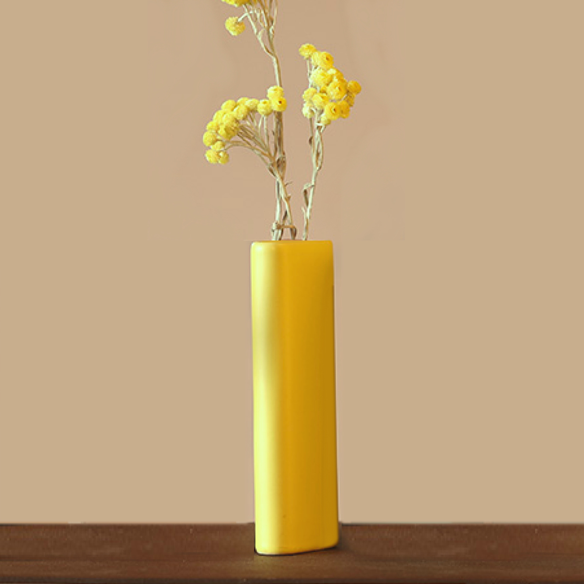 花瓶 ポム カドミウムイエロー フラワーベース