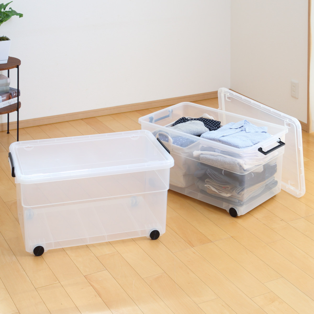 SANKA（サンカ） 収納ボックス ナチュラ トラックスキャリー 430 L 幅