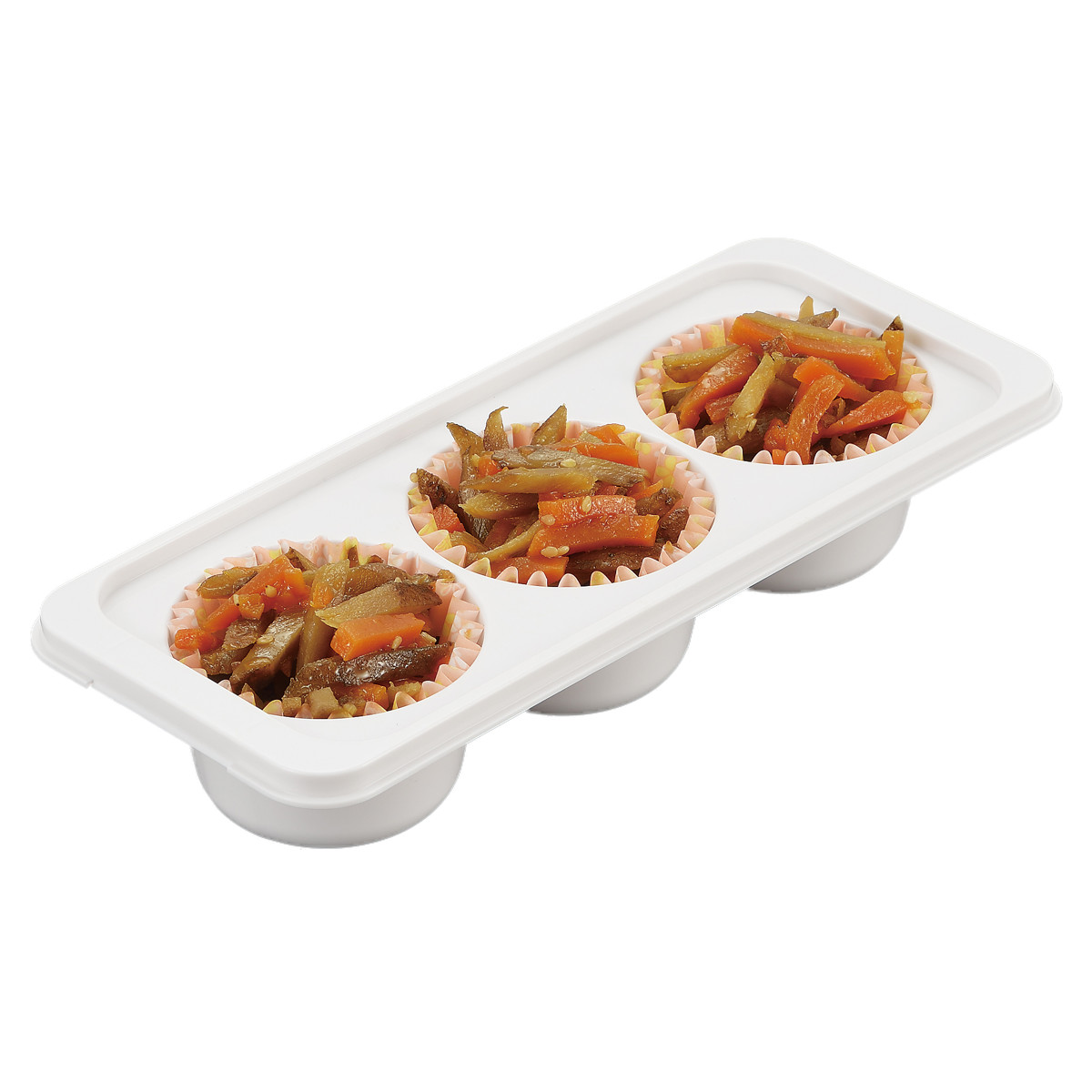 パール金属 保存容器 70ml×3 冷凍つくりおきおかずカップトレー 6号×3