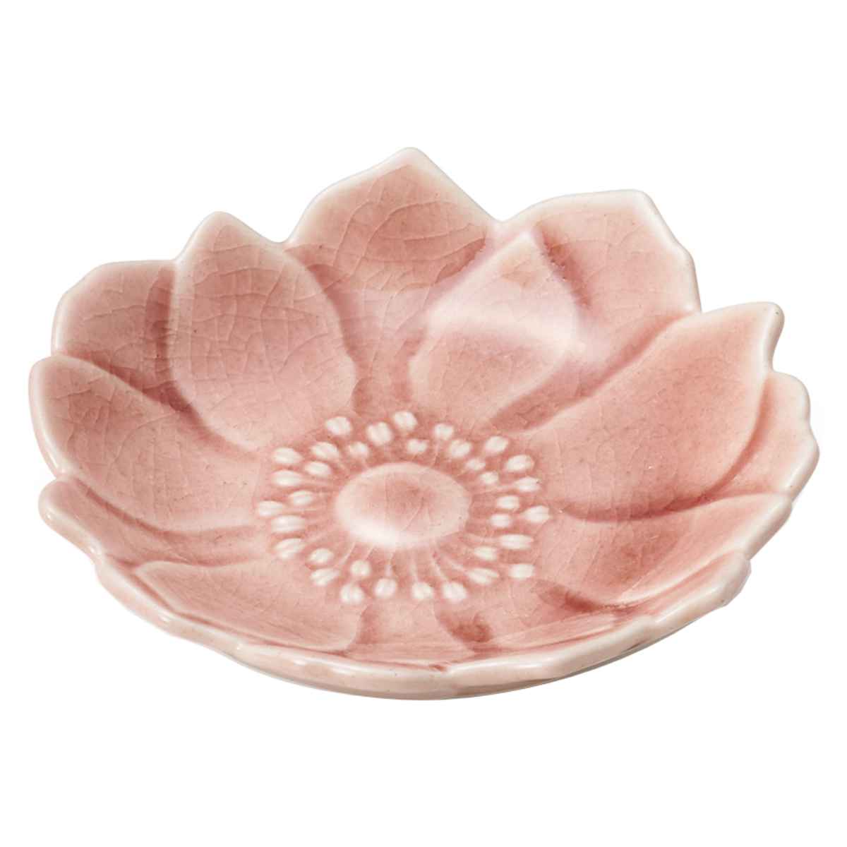 aito製作所 豆皿 アネモネ 7.5cm 形 陶器 瀬戸焼 同色5枚セット （ 食