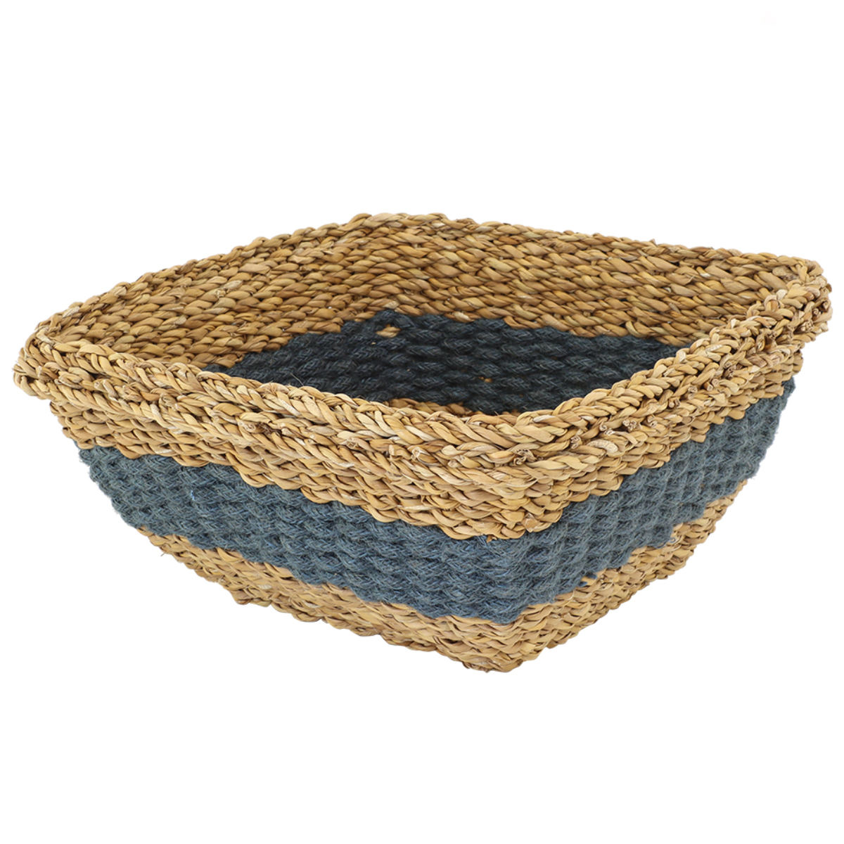 バスケット フルーツバスケット スクエア かご 収納 （ 手編み カゴ