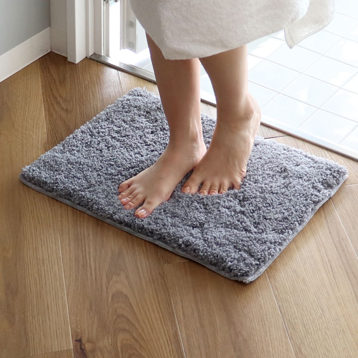 バスマット COZY UP! 35×50cm 日本製 （ お風呂マット マット 吸水 速