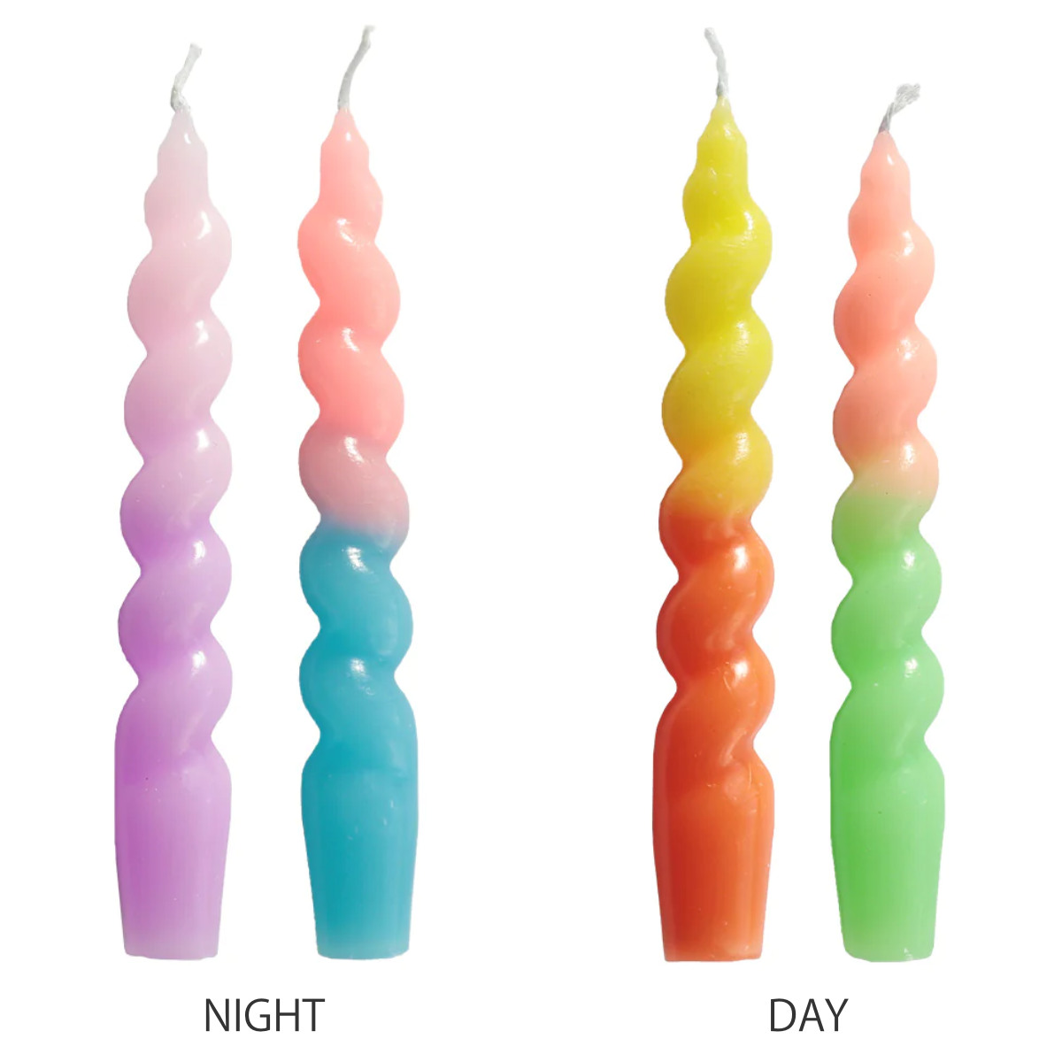 magnet テーパーキャンドル JOELLE 2色入り （ スパイラルキャンドル