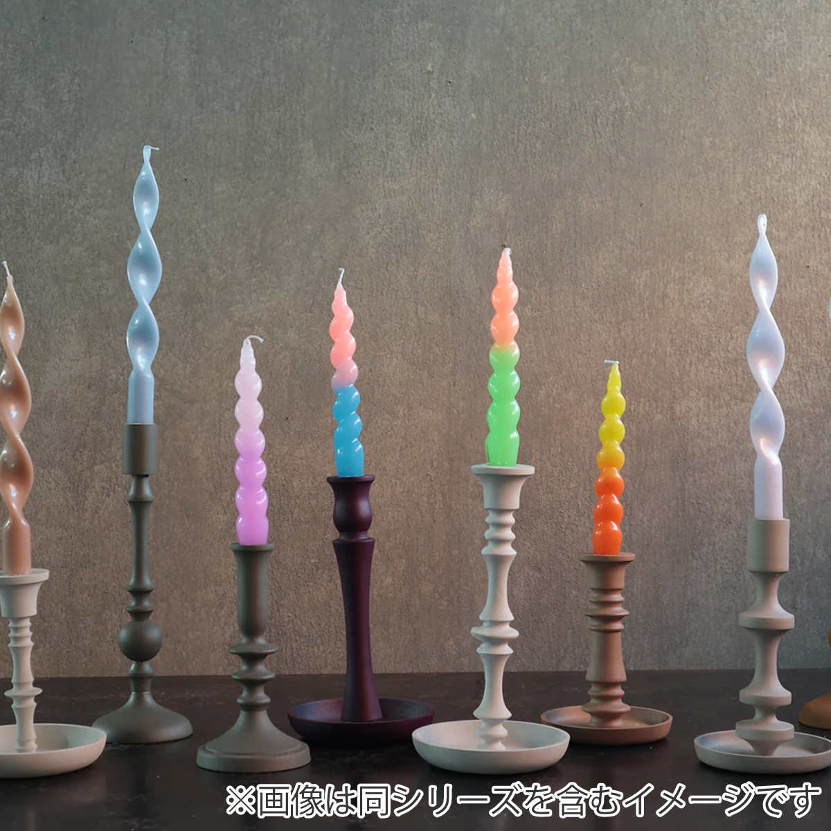 スパイラルキャンドル　31本 magnet テーパーキャンドル JOELLE 2色入り （ スパイラルキャンドル
