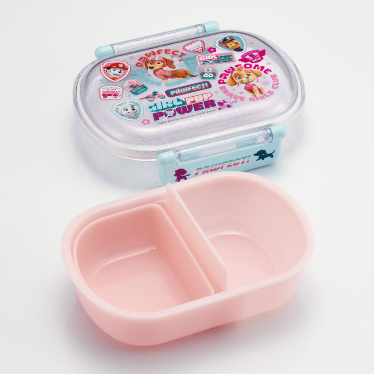 スケーター 弁当箱 1段 360ml 抗菌ふわっとタイトランチ パウパトGIRL